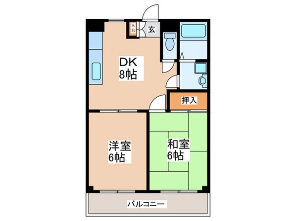 インビック上宿の物件間取画像